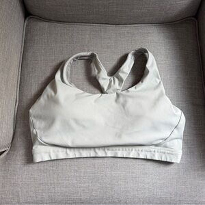 Athleta Interval Sports Bra XL Sage Green Medium Support Neutral Athleisure